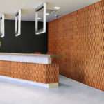 reveal wall collection in office reception area - c5